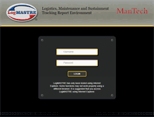 Tablet Screenshot of logmastre.mantech.com