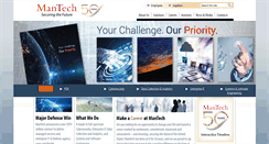 Desktop Screenshot of mantech.com